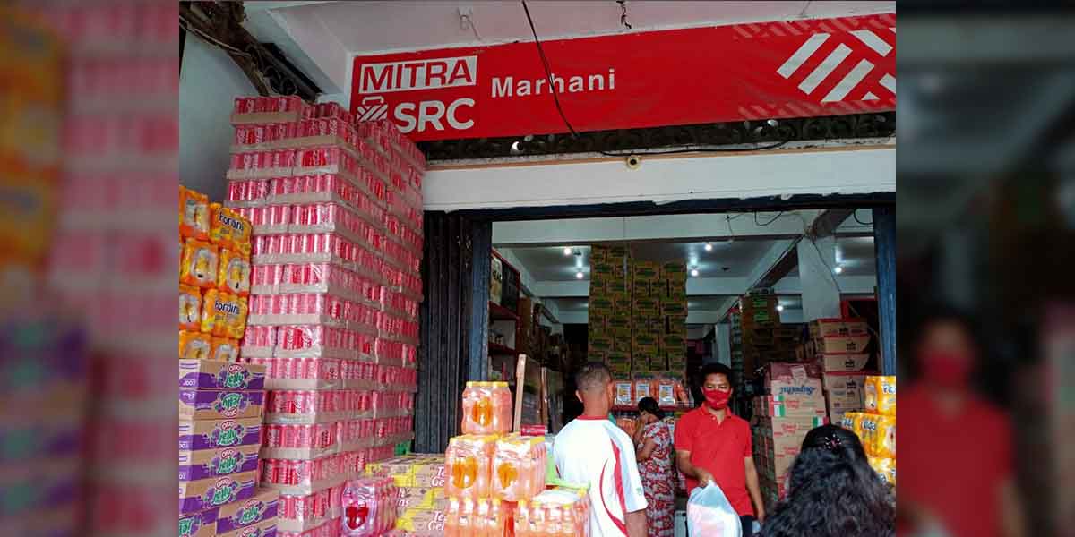 Marhani toko grosir sembako. Foto: Salmawati Bakri/Papua60detik